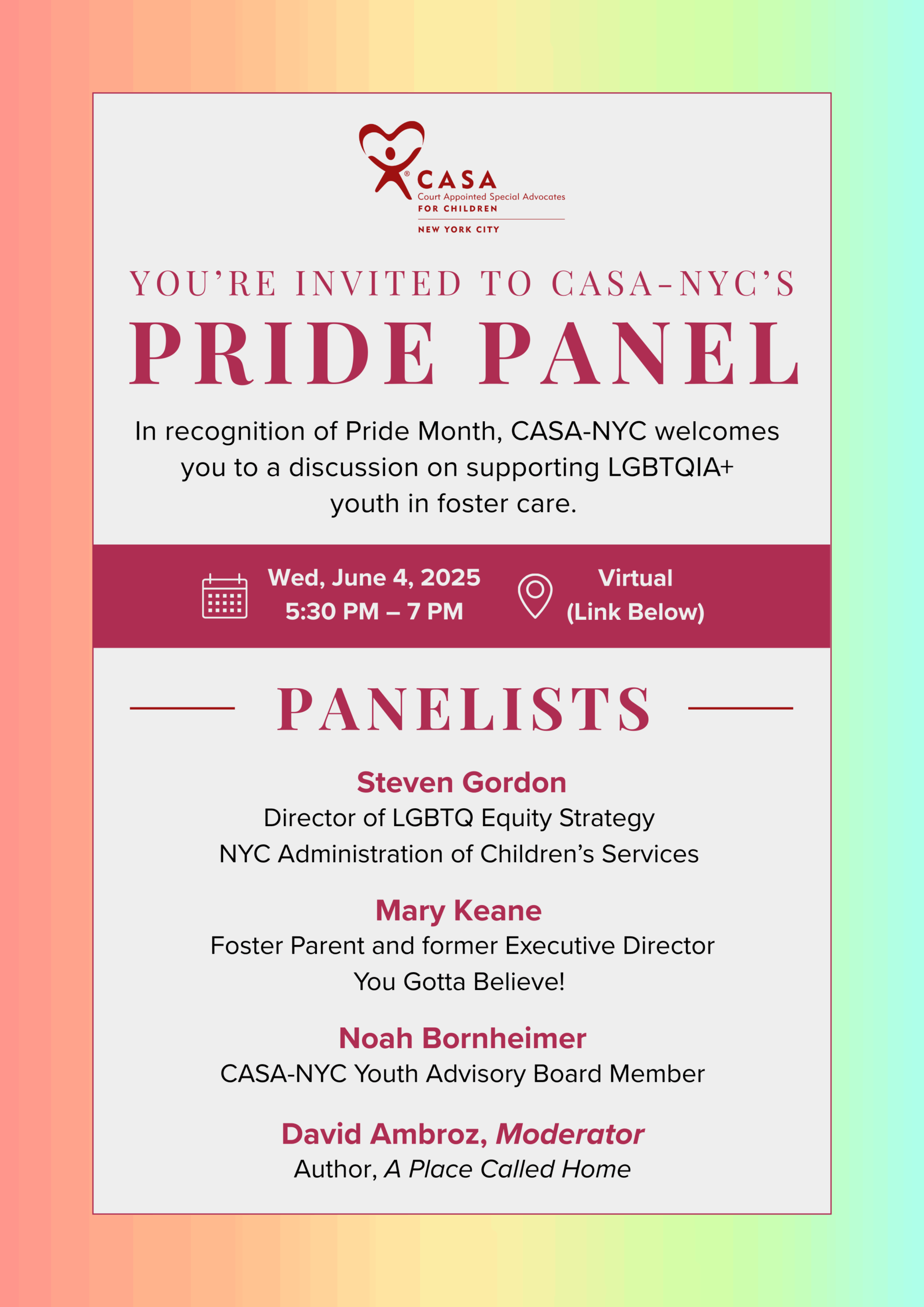 Pride Panel Newsletter (1)